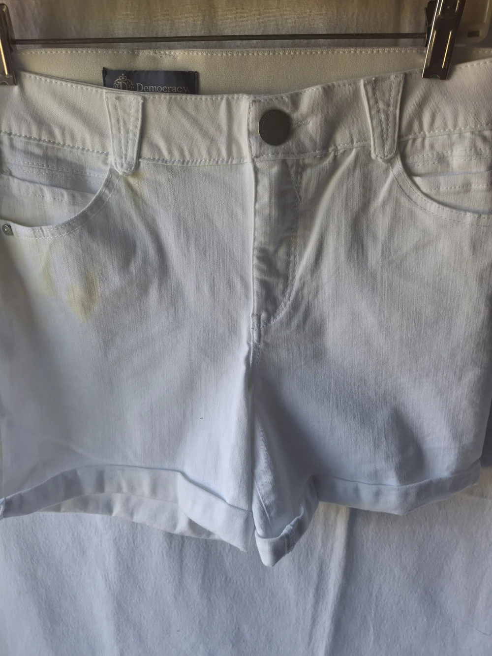 Democracy White Women's Denim Shorts